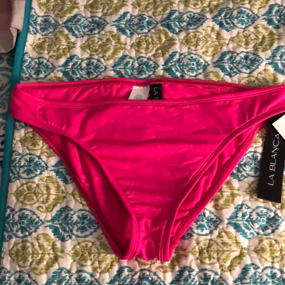 LA BLANCA Hot pink bikini bottoms NWT